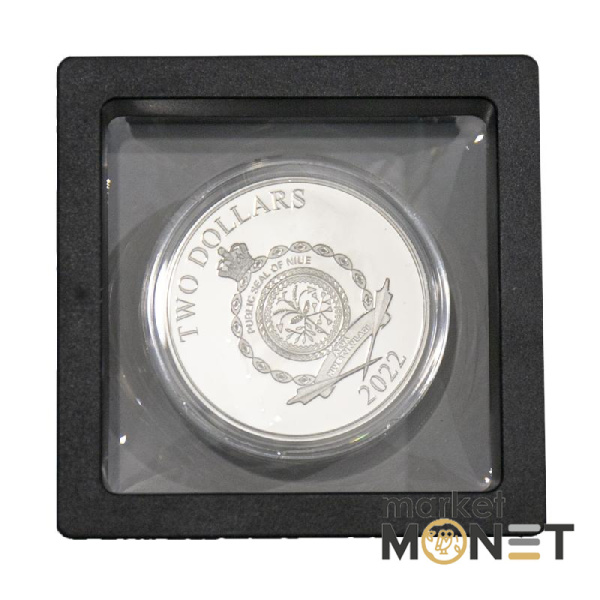 Срібна монета 2 долара "Русскій воєнний  корабль, іді…" 2022 рік