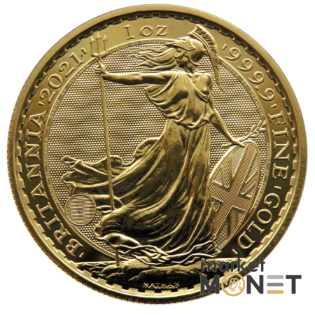 Золота монета 100 фунтів Британія 2021 Великобританія