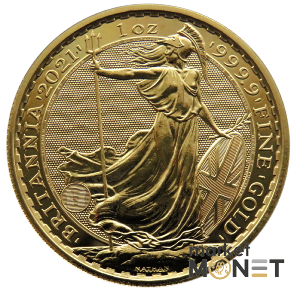 Золота монета 100 фунтів Британія 2021 Великобританія