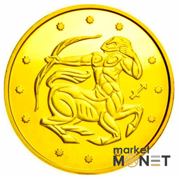 Золота монета 2 грн "Стрілець" 2007 Україна