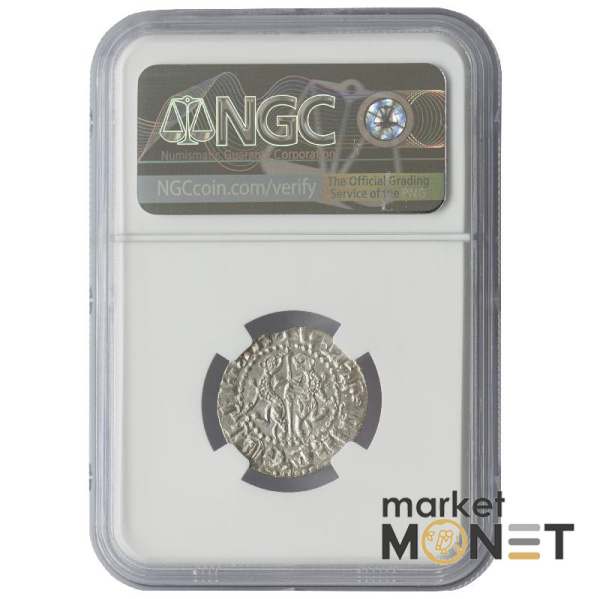 Срібна монета ARMENIA Tram 1198-1219 LEVON I. 3.13 г. в слабі MS 65