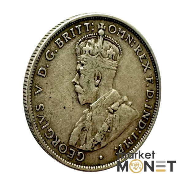 Срібна монета 1 флорін 1936 року Австралія 925 Король Георг V