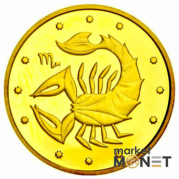 Золота монета 2 грн "Скорпіон" 2007 Україна