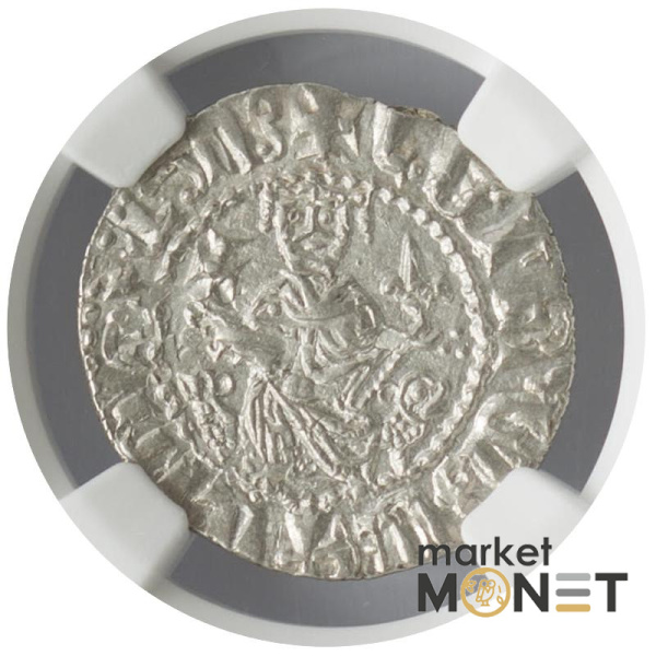 Срібна монета ARMENIA Tram 1198-1219 LEVON I. 3.13 г. в слабі MS 65