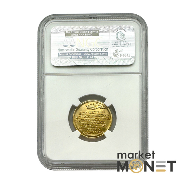 Золота монета хрестильний дукат Нюрнберг 3,4 г. 