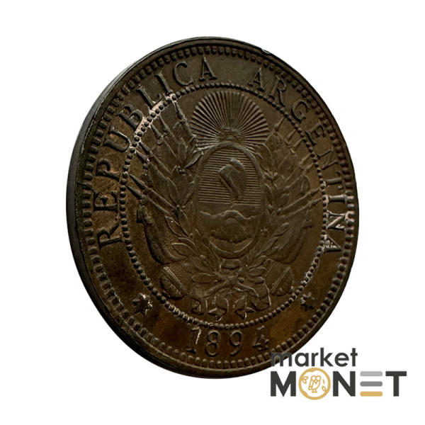Монета 2 цента 1894 Аргентина (6.1)