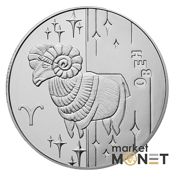 Срібна монета 5 гривень 2006 Україна 925 15.55 г. Овен