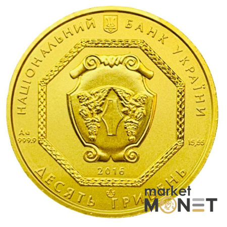 Золота монета 10 грн Архістратиг Михаїл 2016 р.