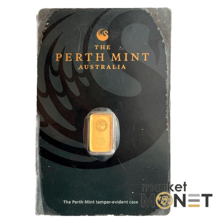 Золотий злиток 1 грам PERTH MINT AUSTRALIA