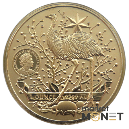 Золота монета 1oz Герби Австралії 100 доларів 2021 Австралія