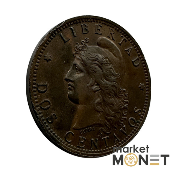 Монета 2 цента 1894 Аргентина (6.1)